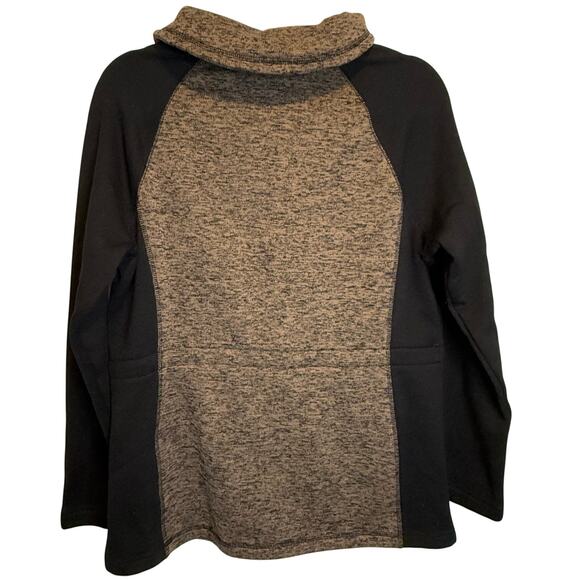 Exertek Zip-Up Jacket | Size L | 20.5” X 31” | Brown & Black Cozy Layer - Picture 2 of 6